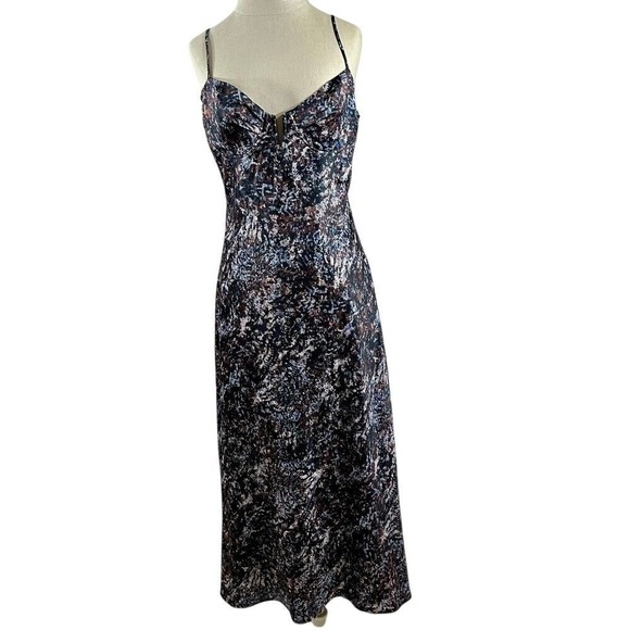 ASTR Women's Dress Black Multi Sequin Sleeveless Romantic Cocktail Midi Size M - Picture 1 of 15
